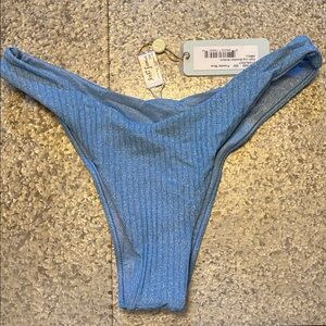 NWT Luli Fama Women’s Sz S Bikini Bottom Powder Blue MSRP $90